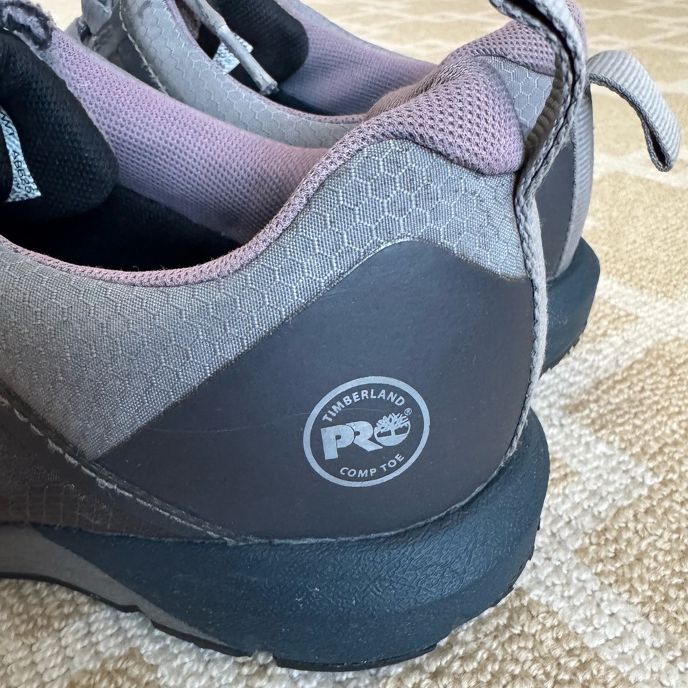 Timberland PRO Radius Composite Toe Work Sneaker Utility Shoes Gray Black 8.5 - Picture 10 of 17